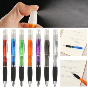 Creative Spray Gel Pen Ballpoint pen Mini Refillable Portable Travel Plastic Disinfectant Perfume Bottle Stationery Writing Tool - Image 1